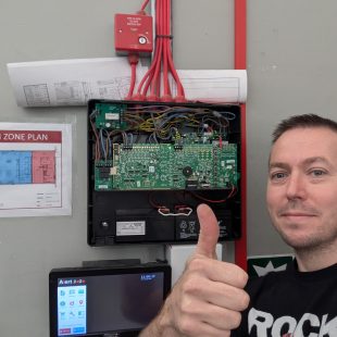 fire alarms engineer thumbs up