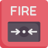 home british fire and security fire alarm icon